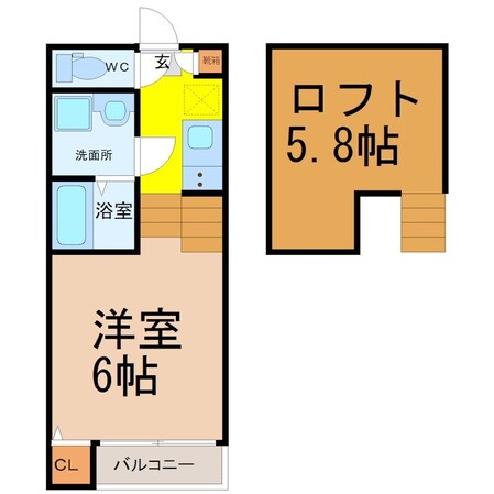 徳重駅 徒歩7分 2階の物件間取画像